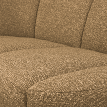 Laden Sie das Bild in den Galerie-Viewer, MOJO 2-SEATER BENCH LEFT BOUCLE YELLOW/BROWN MELANGE MELANGE
