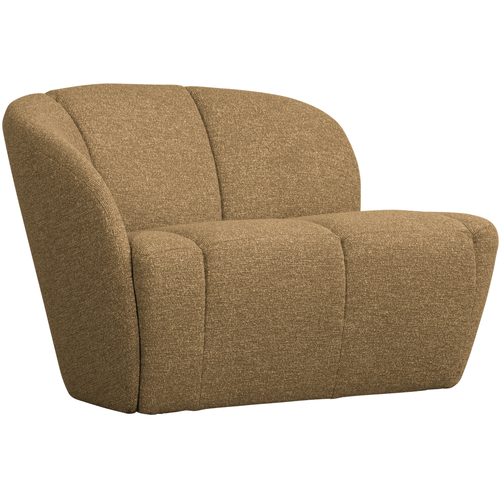 MOJO 2-SEATER BENCH LEFT BOUCLE YELLOW/BROWN MELANGE MELANGE