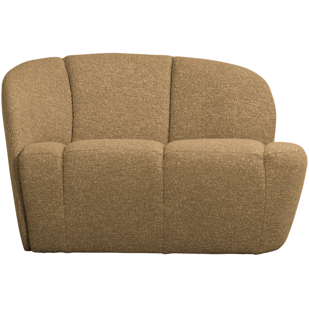 MOJO 2-SEATER BENCH LEFT BOUCLE YELLOW/BROWN MELANGE MELANGE
