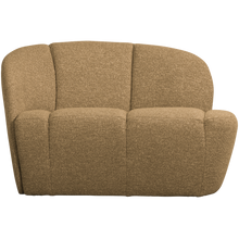 Laden Sie das Bild in den Galerie-Viewer, MOJO 2-SEATER BENCH LEFT BOUCLE YELLOW/BROWN MELANGE MELANGE