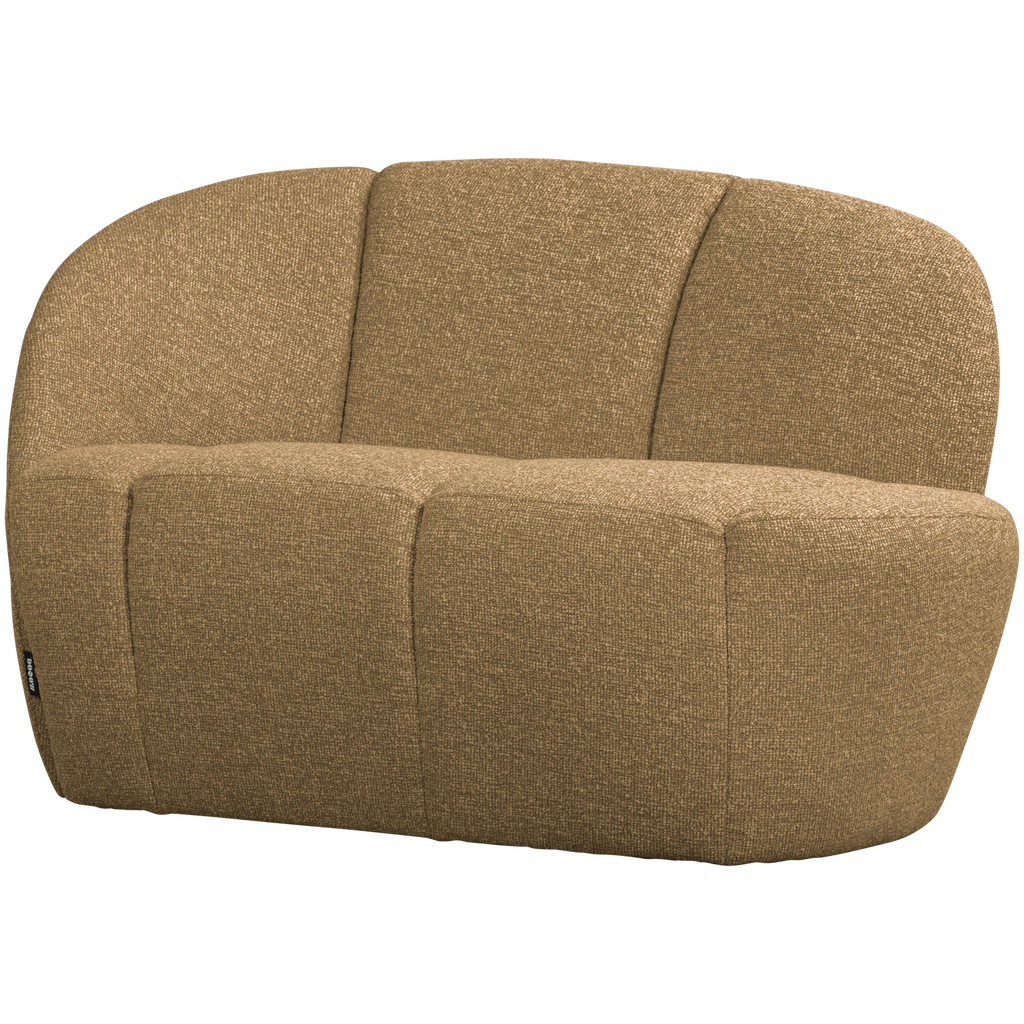 MOJO 2-SEATER BENCH LEFT BOUCLE YELLOW/BROWN MELANGE MELANGE