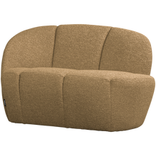 Laden Sie das Bild in den Galerie-Viewer, MOJO 2-SEATER BENCH LEFT BOUCLE YELLOW/BROWN MELANGE MELANGE