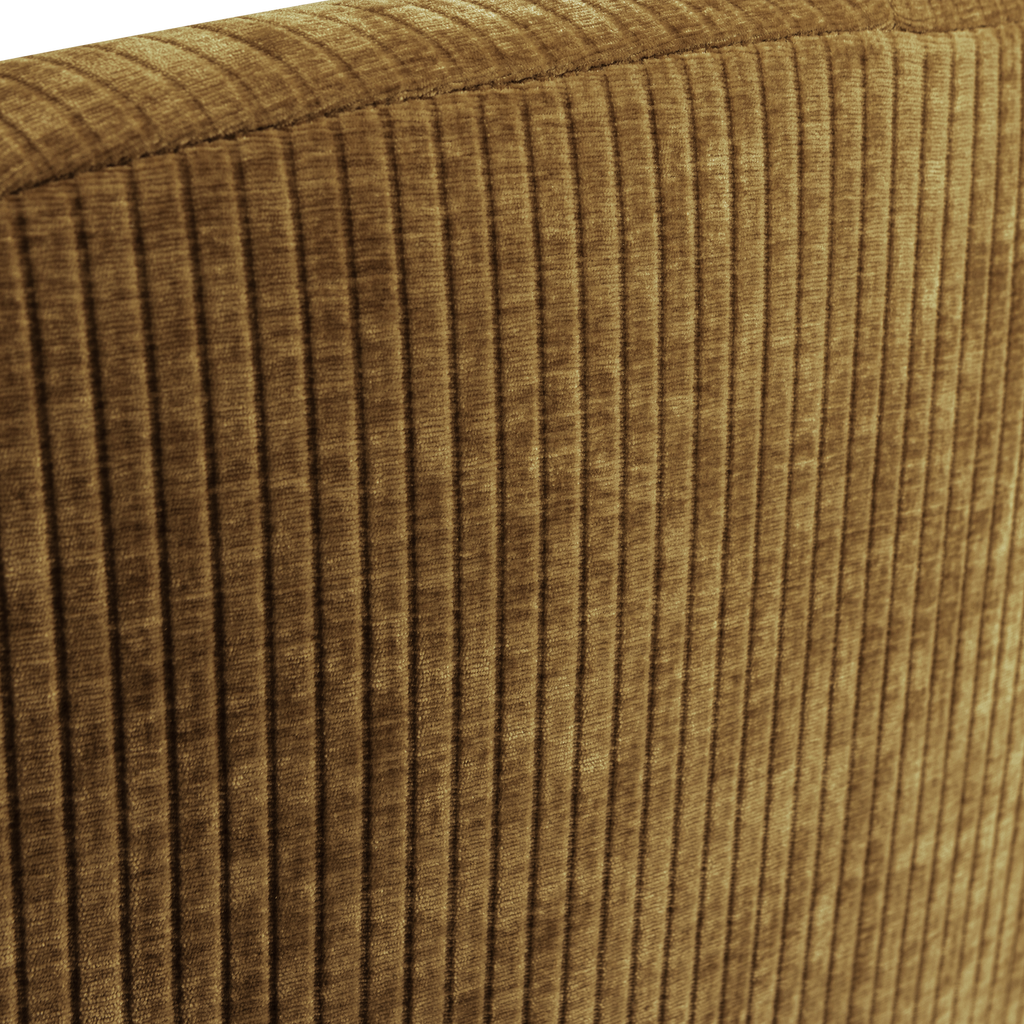 MOJO 2-SEATER BENCH LEFT RIB FABRIC HONEY YELLOW