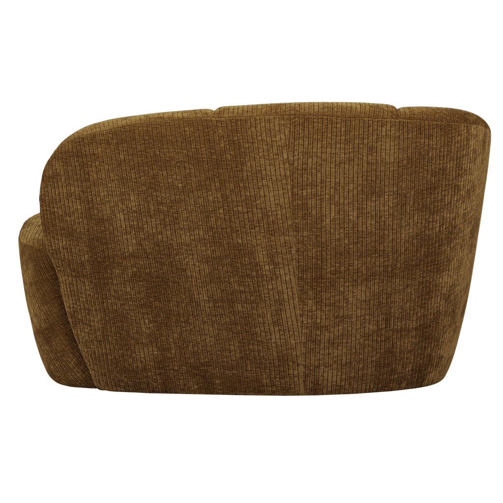 MOJO 2-SEATER BENCH LEFT RIB FABRIC HONEY YELLOW