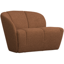 Laden Sie das Bild in den Galerie-Viewer, MOJO 2-SEATER BENCH LEFT BOUCLE RUST BROWN MELANGE