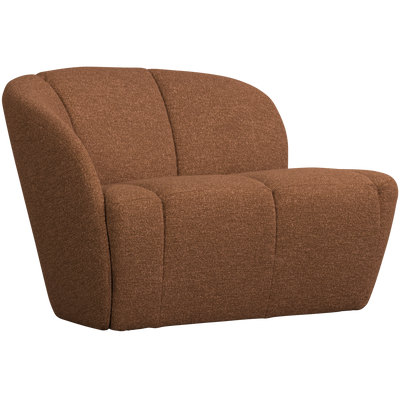 MOJO 2-SEATER BENCH LEFT BOUCLE RUST BROWN MELANGE