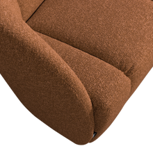 Laden Sie das Bild in den Galerie-Viewer, MOJO 2-SEATER BENCH LEFT BOUCLE RUST BROWN MELANGE