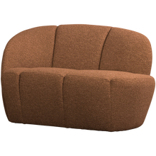 Laden Sie das Bild in den Galerie-Viewer, MOJO 2-SEATER BENCH LEFT BOUCLE RUST BROWN MELANGE
