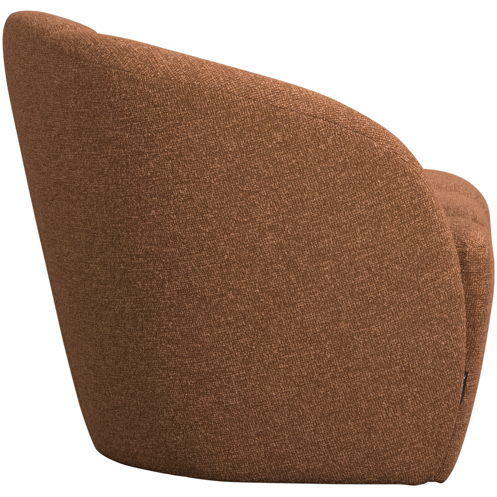 MOJO 2-SEATER BENCH LEFT BOUCLE RUST BROWN MELANGE
