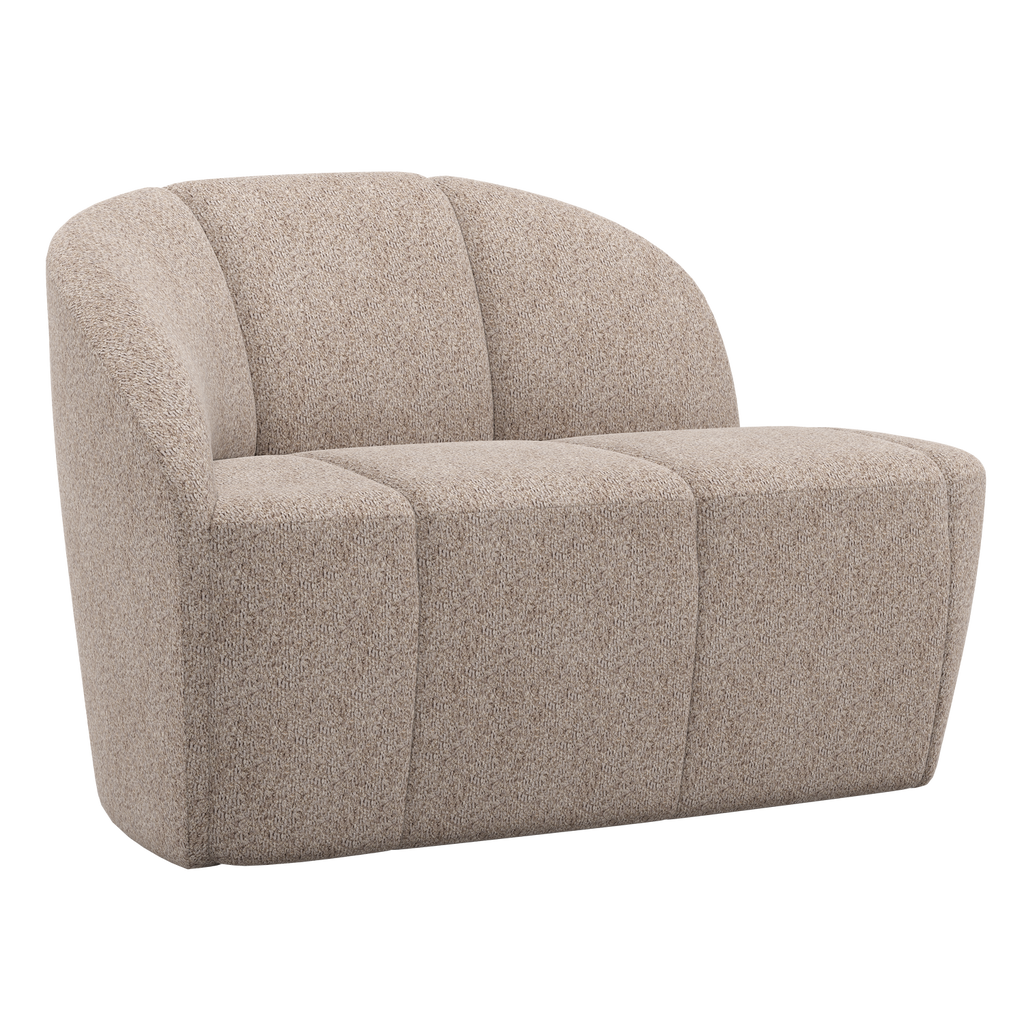 MOJO 2-SEATER BENCH LEFT WOOLLY DARK SAND