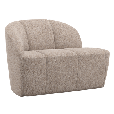 MOJO 2-SEATER BENCH LEFT WOOLLY DARK SAND