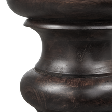 Laden Sie das Bild in den Galerie-Viewer, JONAH SIDE TABLE MANGO WOOD DARK BROWN 42xO30CM
