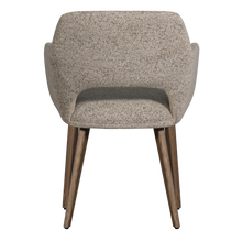 Cargar imagen en el visor de la galería, MURAT DINING CHAIR NATURAL WITH WOODEN LEG BROWN