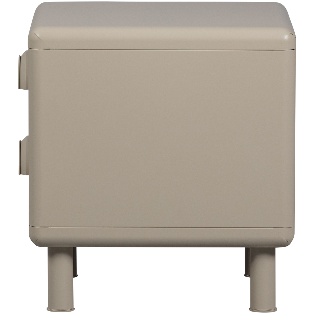 RUNE DRESSER/NIGHT STAND 2 DRAWERS METAL SAND