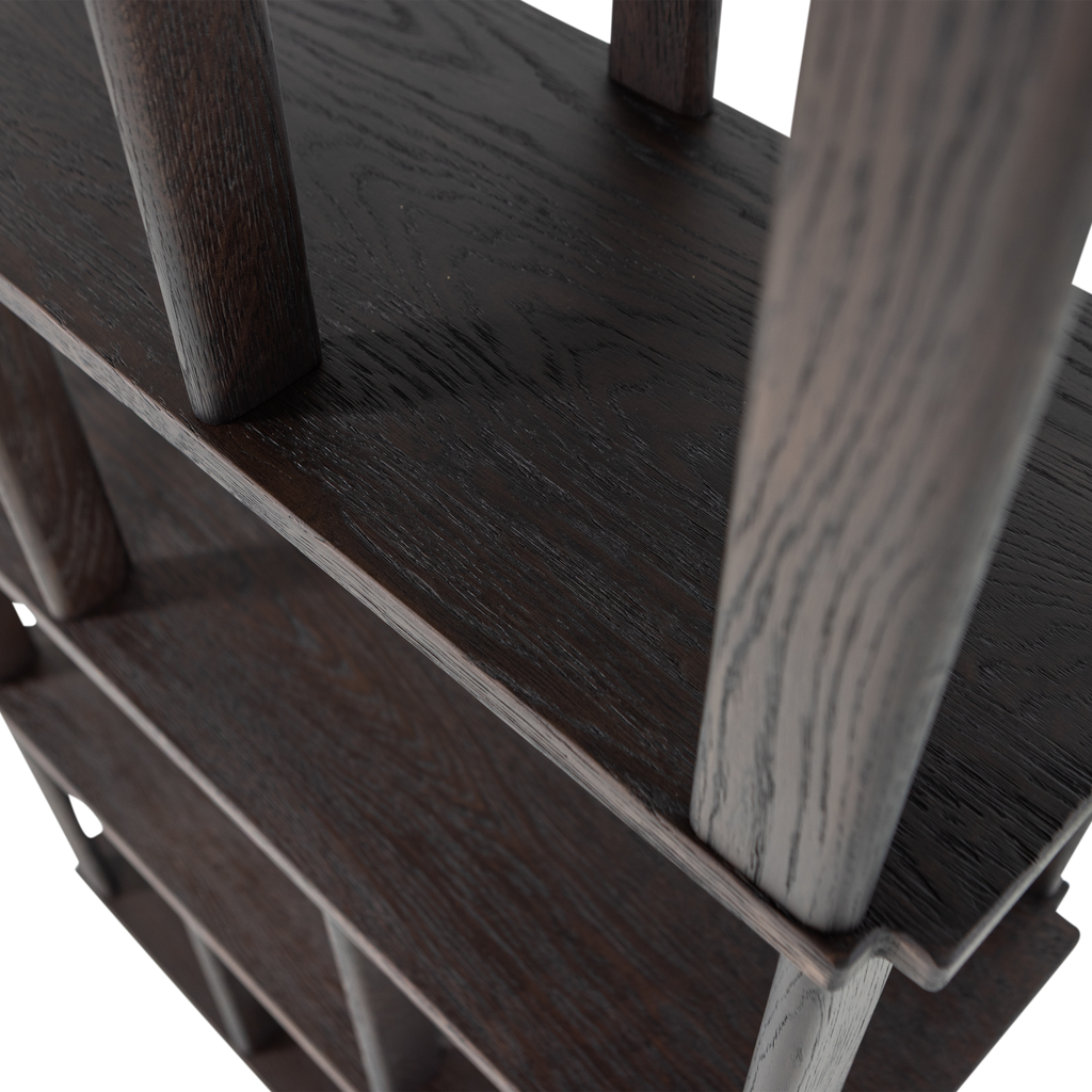 RISS BOOKSHELF OAK MYSTIQUE BROWN 186x90CM