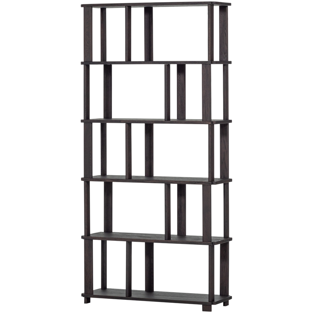 RISS BOOKSHELF OAK MYSTIQUE BROWN 186x90CM