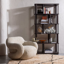 Laden Sie das Bild in den Galerie-Viewer, FOLKE ARMCHAIR CHENILLE NATURAL MELANGE
