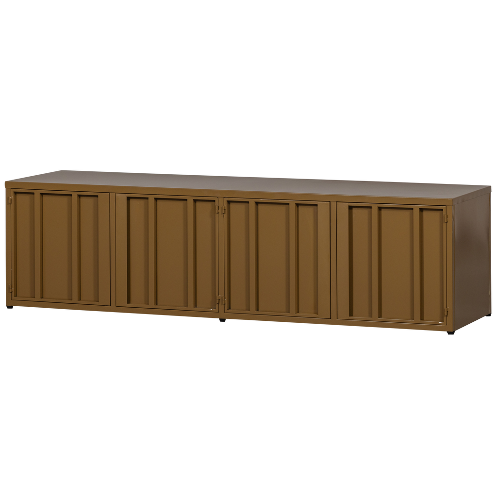 LEVEL TV STAND METAL HONEY YELLOW 44x160CM