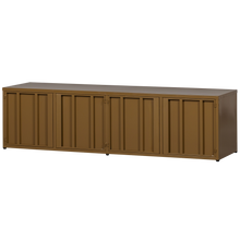 Laden Sie das Bild in den Galerie-Viewer, LEVEL TV STAND METAL HONEY YELLOW 44x160CM