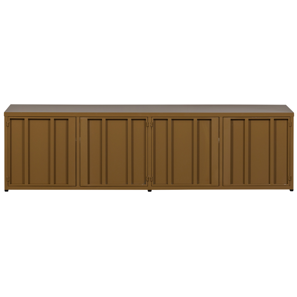 LEVEL TV STAND METAL HONEY YELLOW 44x160CM
