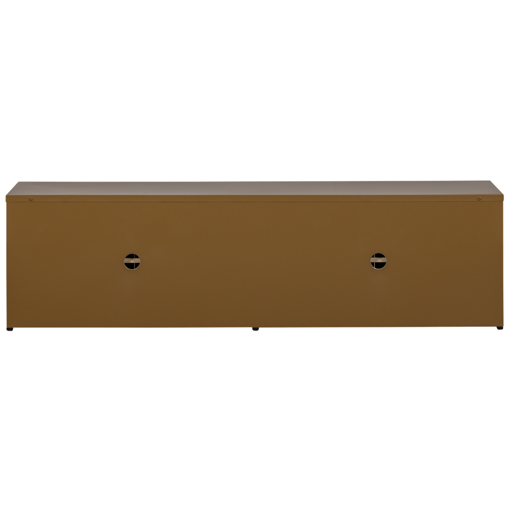 LEVEL TV STAND METAL HONEY YELLOW 44x160CM