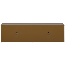 Laden Sie das Bild in den Galerie-Viewer, LEVEL TV STAND METAL HONEY YELLOW 44x160CM