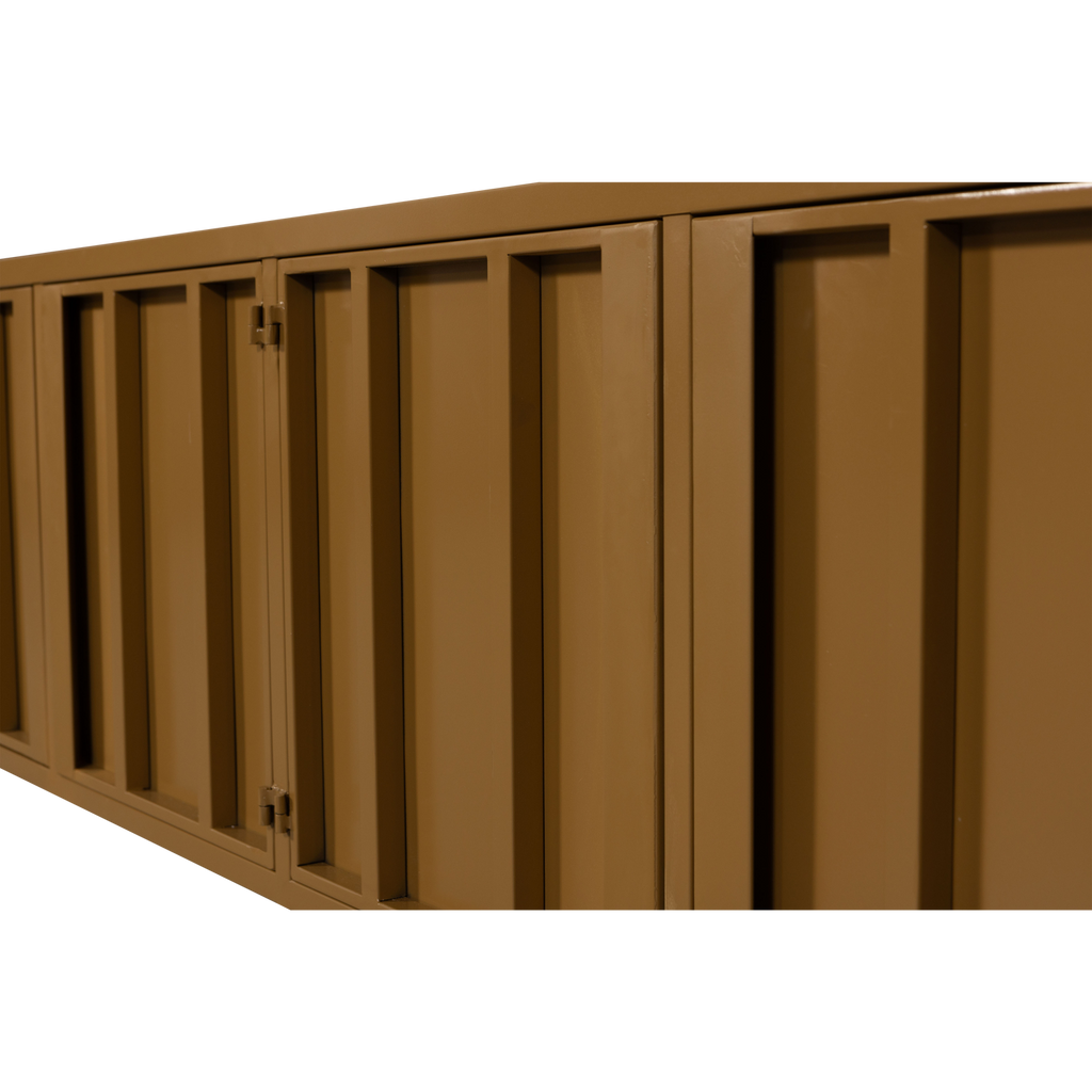 LEVEL TV STAND METAL HONEY YELLOW 44x160CM