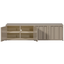 Laden Sie das Bild in den Galerie-Viewer, LEVEL TV STAND METAL SAND 44x160CM