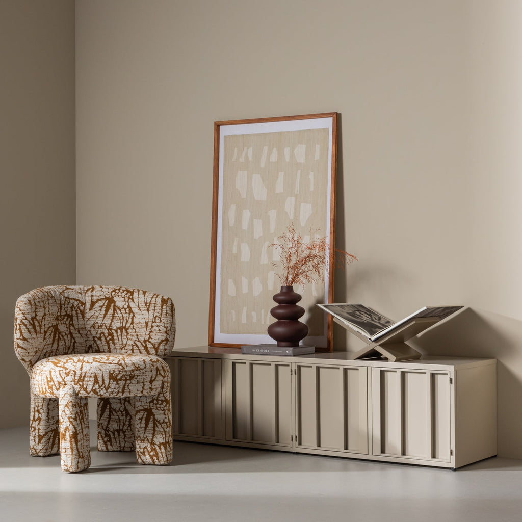 LEVEL TV STAND METAL SAND 44x160CM