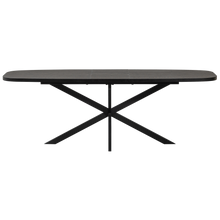 Carica l'immagine nel visualizzatore di Gallery, ARROS DINING TABLE EXTENDABLE 180-220x90CM MDF BLACK