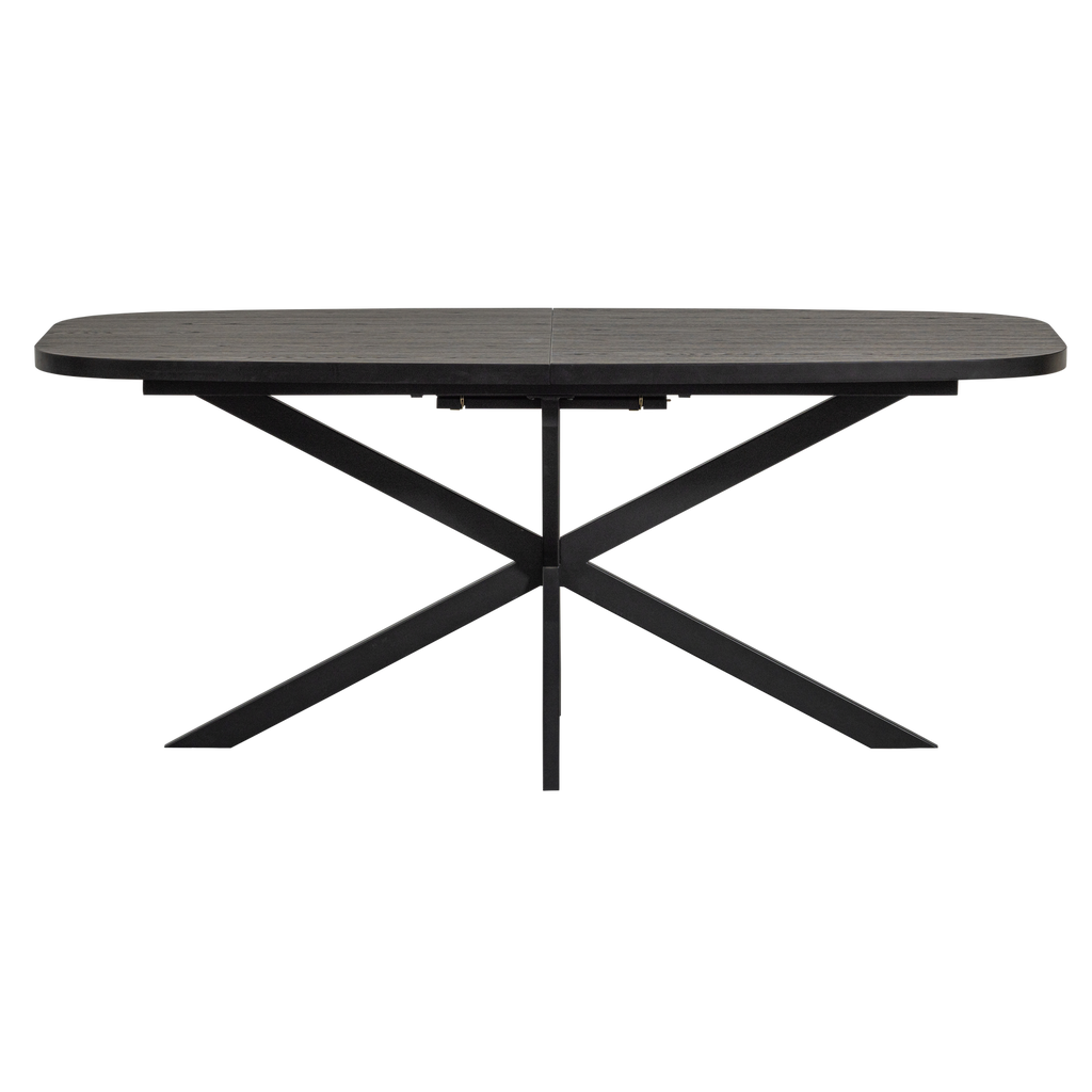 ARROS DINING TABLE EXTENDABLE 180-220x90CM MDF BLACK