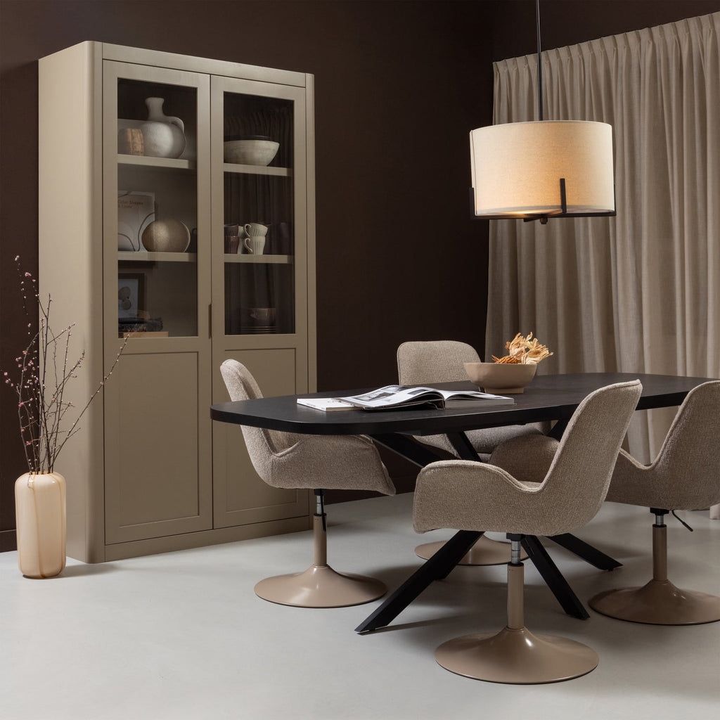 GUNNAR SHOWCABINET PINE MUD [fsc]