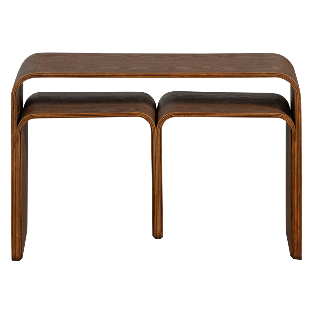 FREY MULTIFUNCTIONAL SIDE TABLE PLYWOOD BROWN