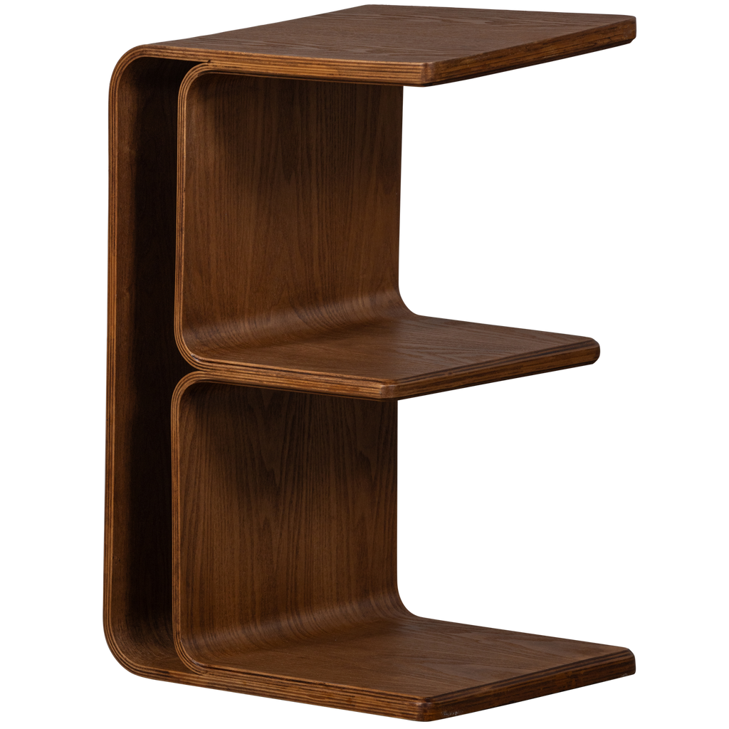 FREY MULTIFUNCTIONAL SIDE TABLE PLYWOOD BROWN