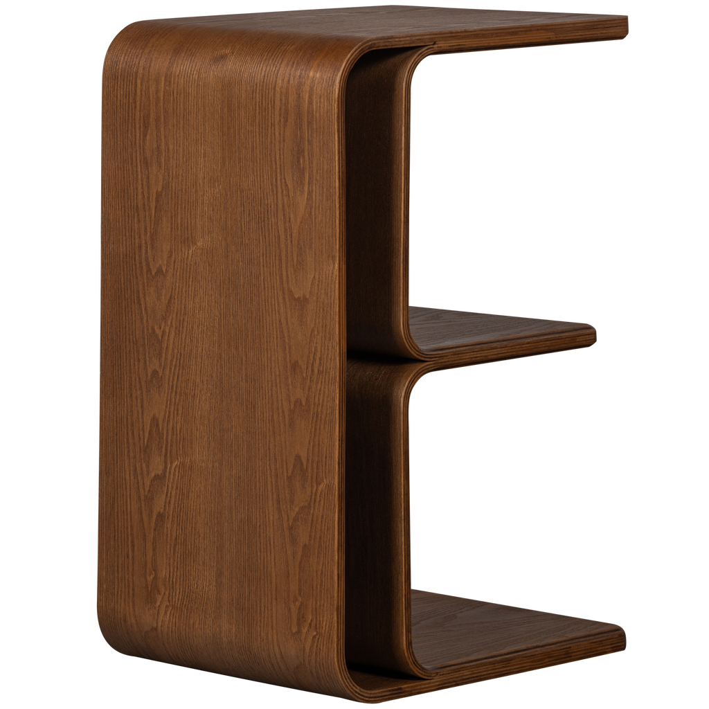 FREY MULTIFUNCTIONAL SIDE TABLE PLYWOOD BROWN
