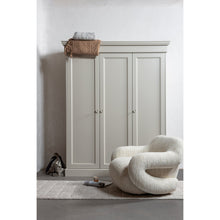 Laden Sie das Bild in den Galerie-Viewer, FOLKE ARMCHAIR CHENILLE NATURAL MELANGE