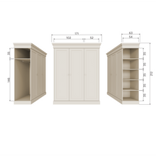 Laden Sie das Bild in den Galerie-Viewer, OLIVIA WARDROBE PINE DUST [fsc]
