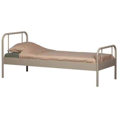 MATA SINGLE BED METAL SAND 90x200CM
