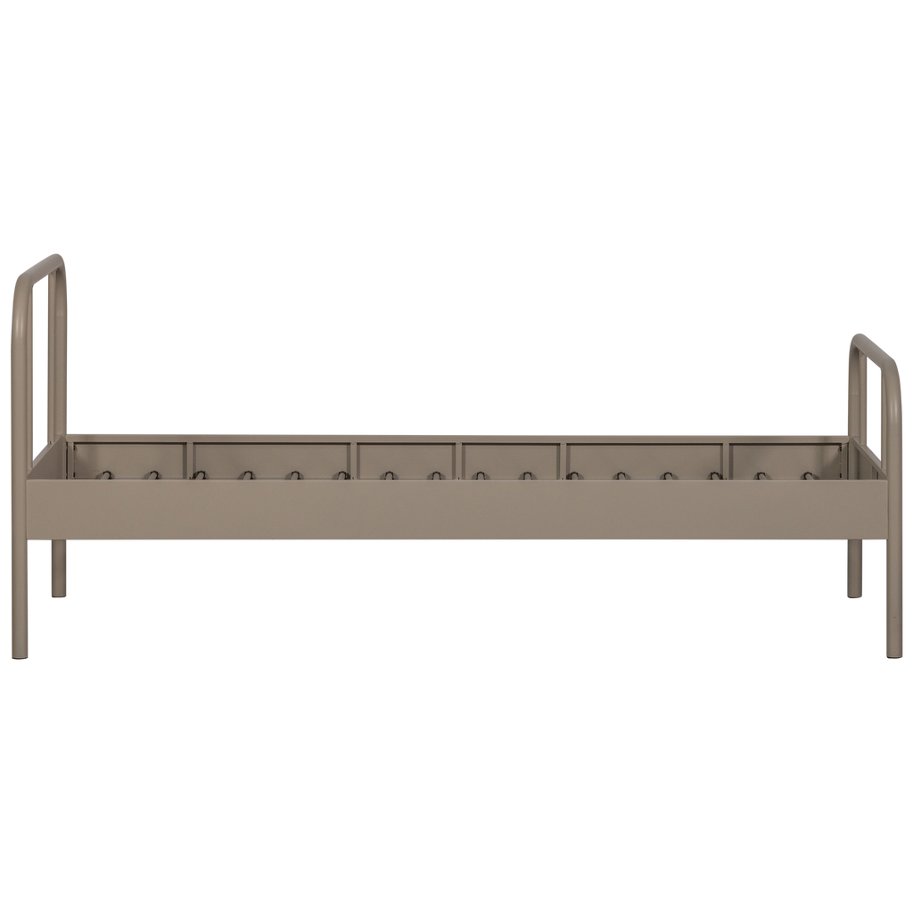 MATA SINGLE BED METAL SAND 90x200CM
