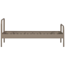 Laden Sie das Bild in den Galerie-Viewer, MATA SINGLE BED METAL SAND 90x200CM