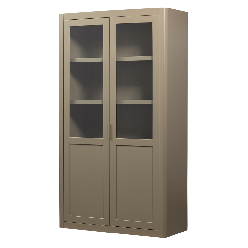 GUNNAR SHOWCABINET PINE MUD [fsc]