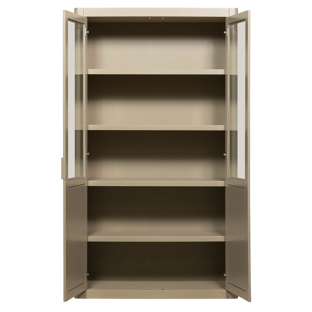 GUNNAR SHOWCABINET PINE MUD [fsc]