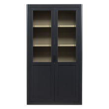 Laden Sie das Bild in den Galerie-Viewer, GUNNAR SHOWCABINET PINE MATT BLACK [fsc]