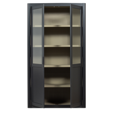 Laden Sie das Bild in den Galerie-Viewer, GUNNAR SHOWCABINET PINE MATT BLACK [fsc]