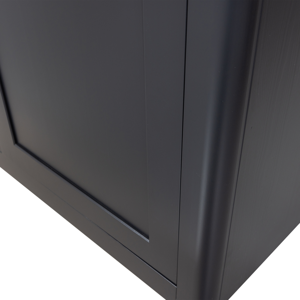 GUNNAR STORAGE CABINET PINE MATT BLACK [fsc]