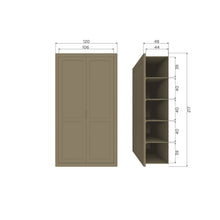 Laden Sie das Bild in den Galerie-Viewer, GUNNAR STORAGE CABINET PINE MUD [fsc]