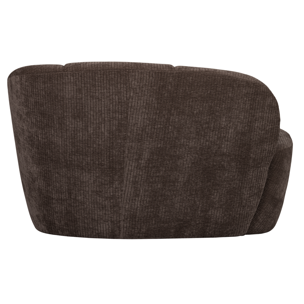 MOJO 2-SEATER BENCH RIGHT RIB FABRIC BROWN