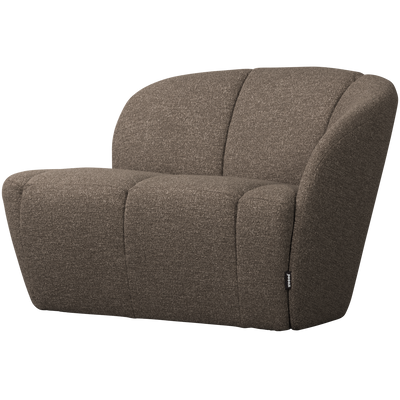 MOJO 2-SEATER BENCH RIGHT BOUCLE BROWN MELANGE