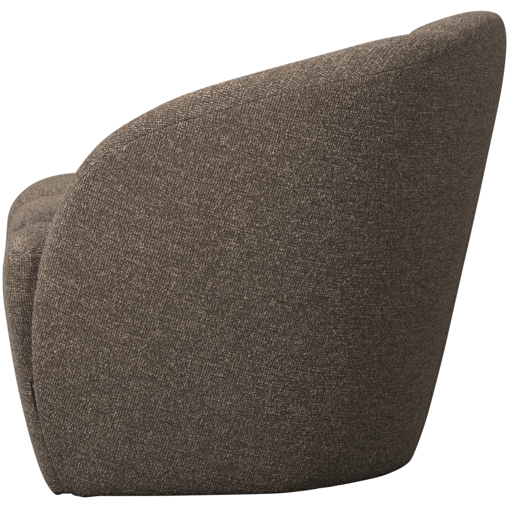 MOJO 2-SEATER BENCH RIGHT BOUCLE BROWN MELANGE