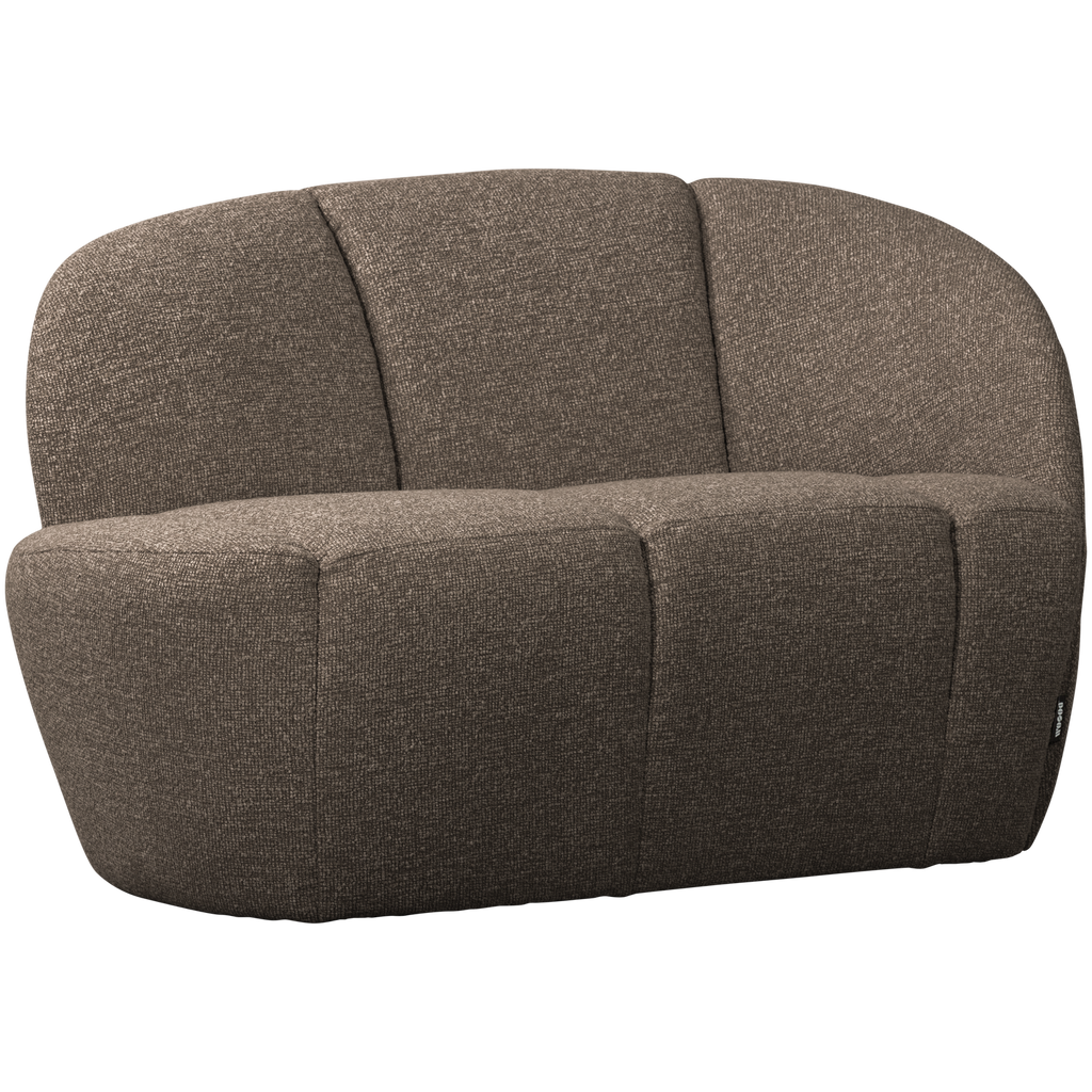 MOJO 2-SEATER BENCH RIGHT BOUCLE BROWN MELANGE
